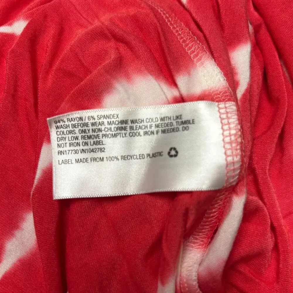 Isabel Maternity By Target XXL Red tie Dye Maxi Dress Stretch Sleeveless Women - Picture 8 of 10